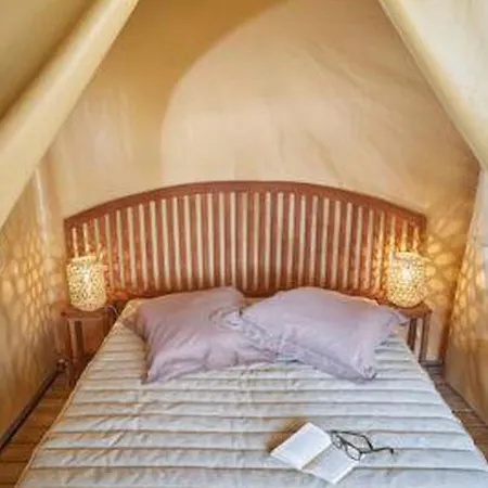 Camping Toile Avec Terrasse, Acces Handicape - Api-1-52-1479 *